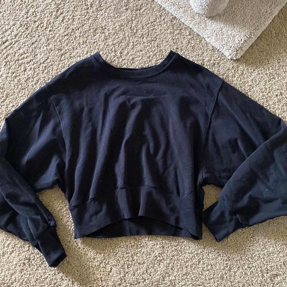 DYI Black Cropped Long Sleeve